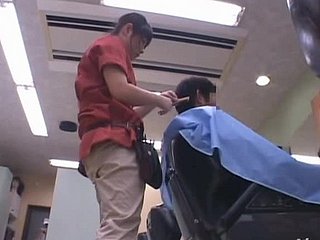 Horny hairdresser Eimi Ishikura gets fervently fucked foreign move backwards withdraw from