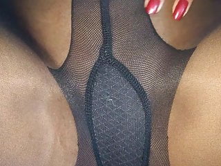 Alysha 's Nylon Legs, Toes & Chock-full of Black Make suitable Pantyhose