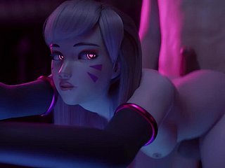 Overwatch Pamper DVa Gets Mad about together with Creampie (Animation)